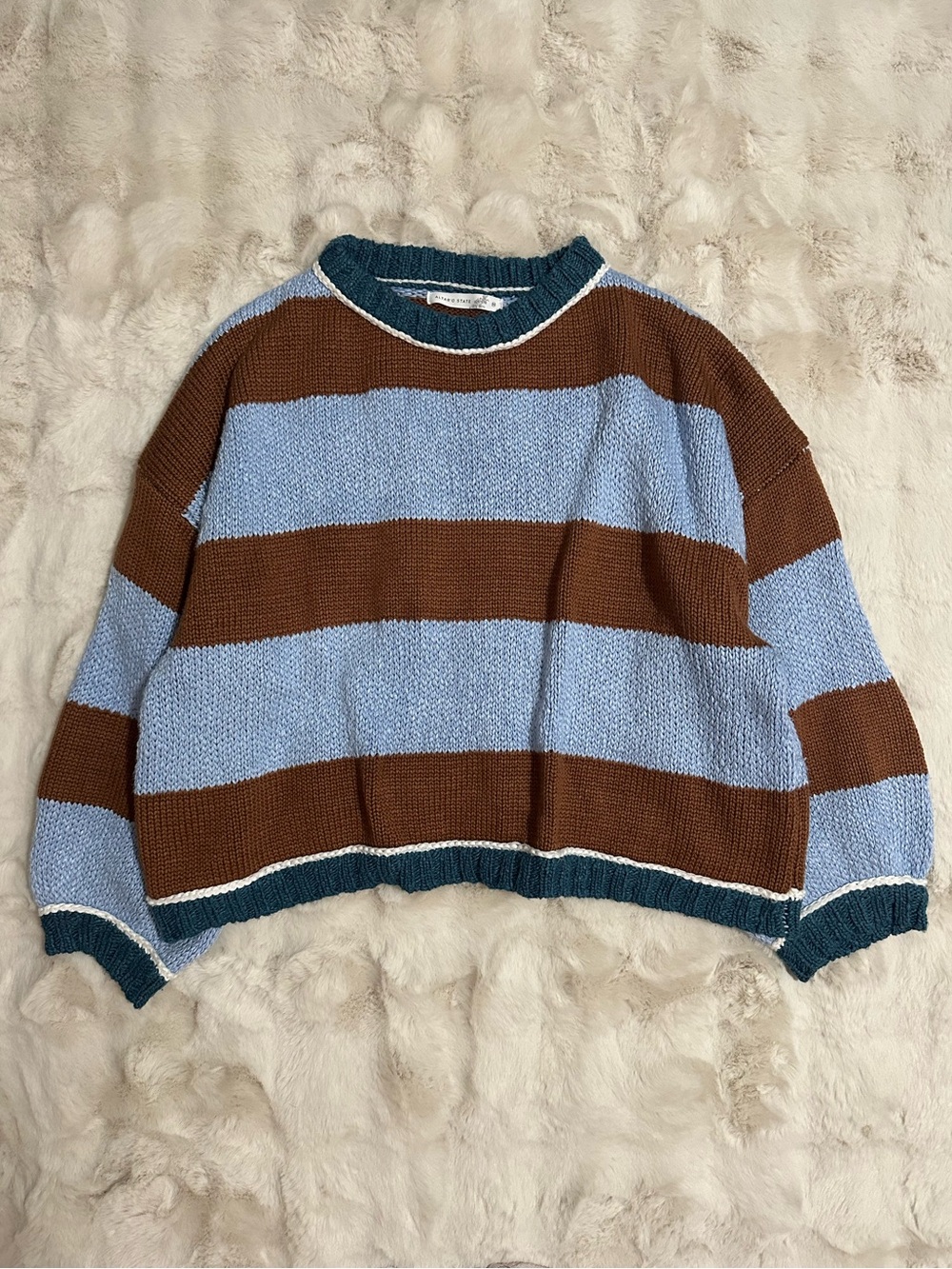 Altar’d State Chucky Knit Striped Sweater